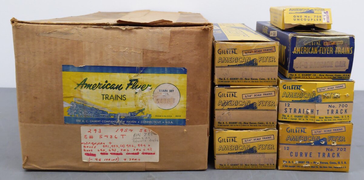 American Flyer K5436T Vintage S Meteor Steam Passenger Set/Box