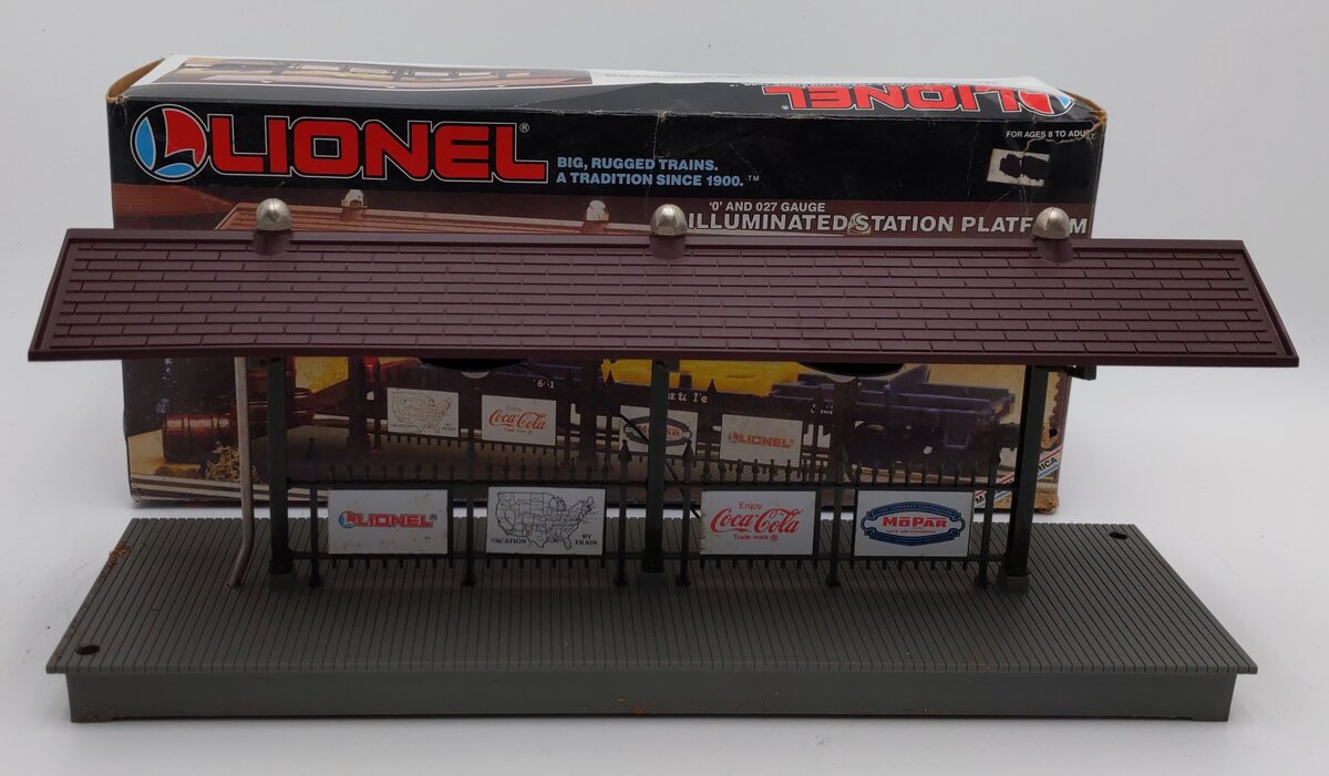Lionel 6-12748 O/027 Illuminated Station Platform EX/Box