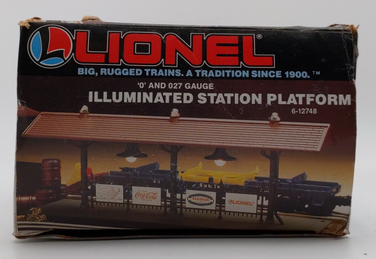 Lionel 6-12748 O/027 Illuminated Station Platform EX/Box