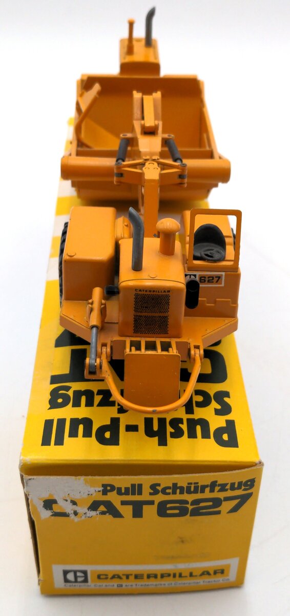 NZG 127 1:50 Scale Diecast Caterpillar 627 Push-Pull Scraper VG/Box