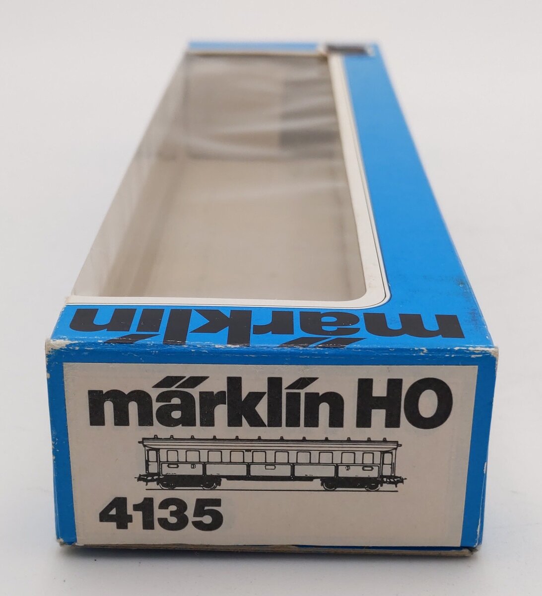 Marklin 4135 HO Scale Nichtroucher 3rd Class Passenger Car EX/Box