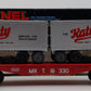 Lionel 6-16330 O Gauge Missouri, Kansas & Texas Flatcar w/ Trailers EX/Box