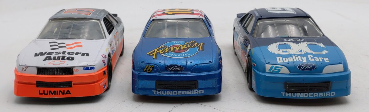 Racing Champions 1:24 Diecast NASCAR Race Cars: #15, #16, #17 [3] VG