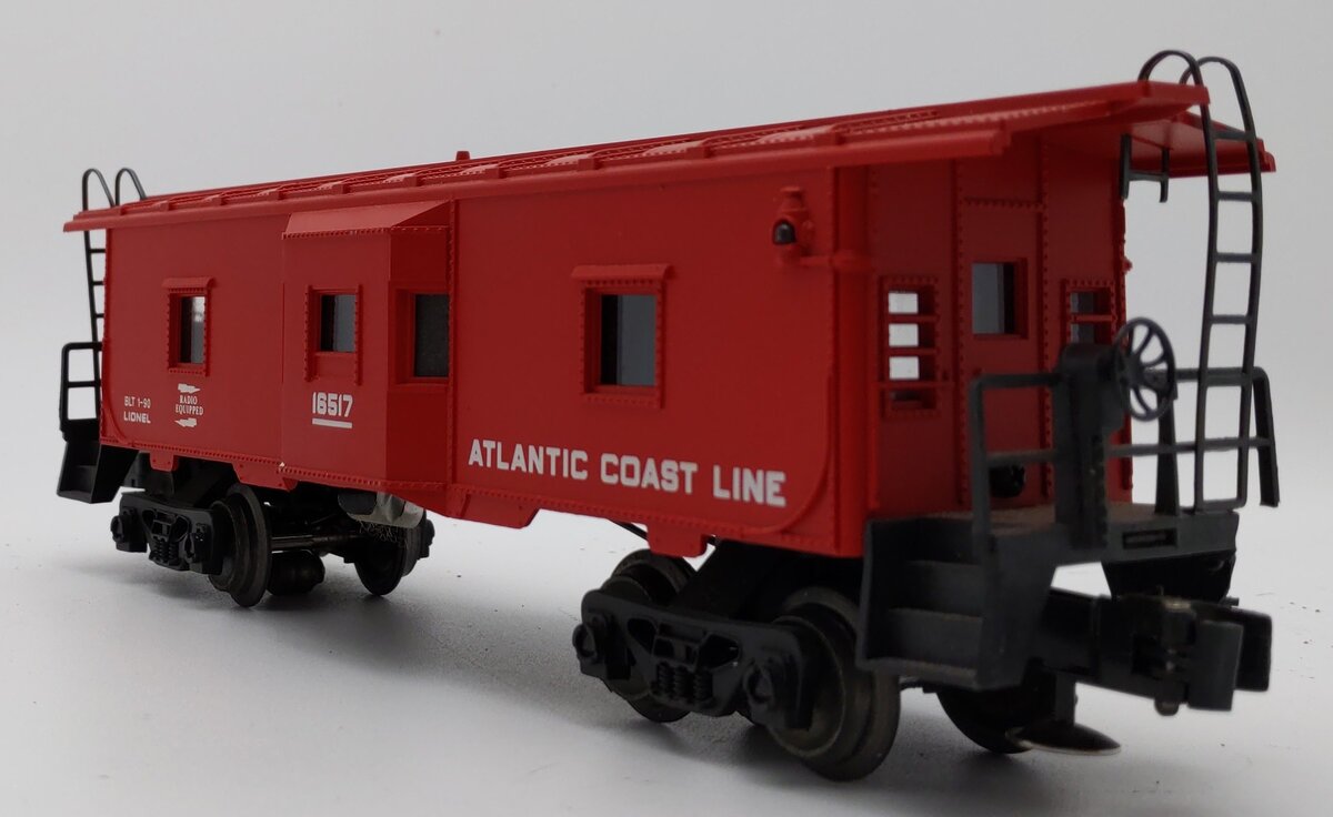 Lionel 6-16517 O Gauge Red Atlantic Coast Line Baywindow Caboose EX/Box