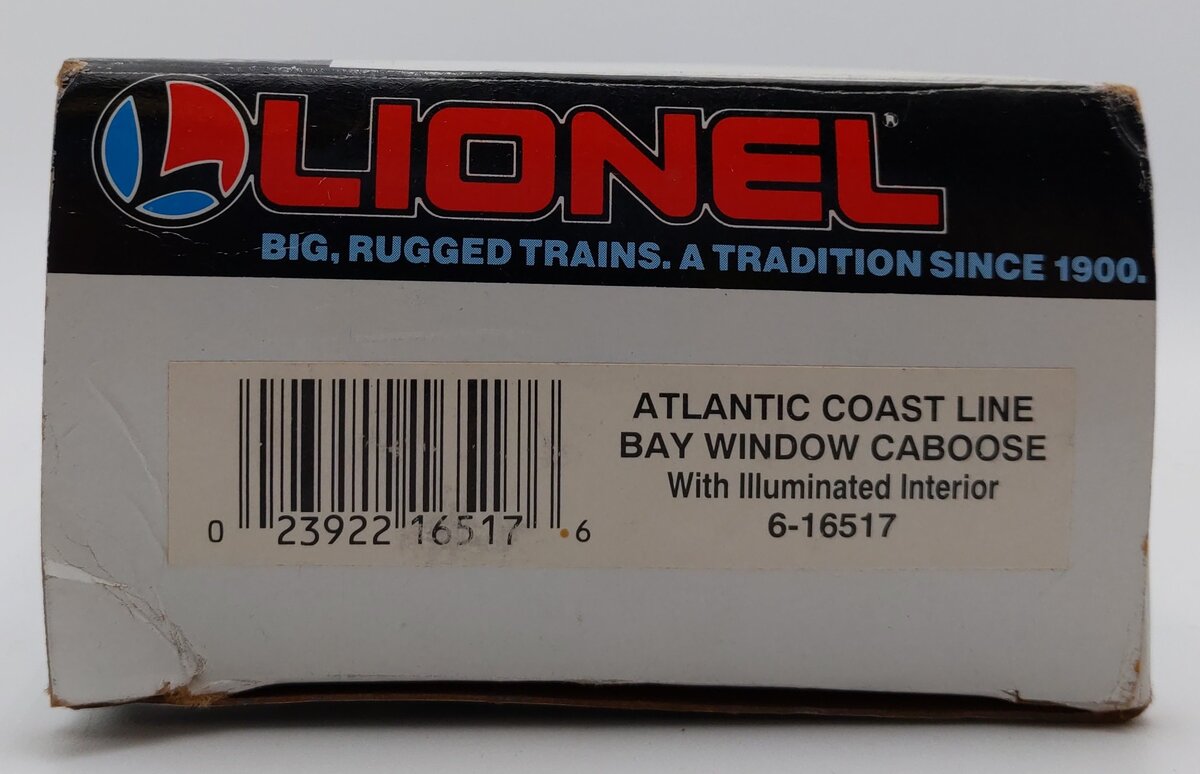 Lionel 6-16517 O Gauge Red Atlantic Coast Line Baywindow Caboose EX/Box