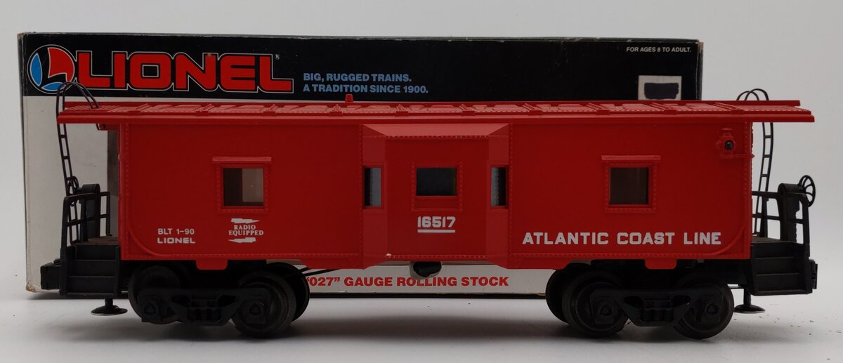 Lionel 6-16517 O Gauge Red Atlantic Coast Line Baywindow Caboose EX/Box
