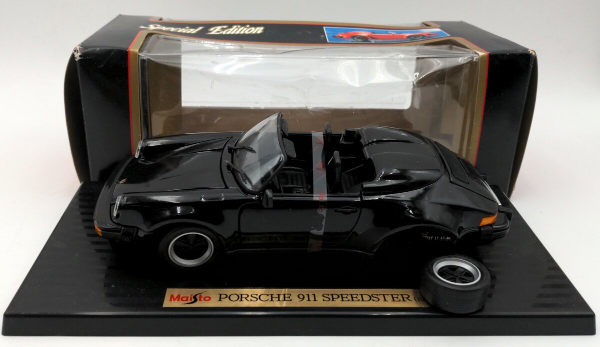 Maisto 31802 1:18 Scale Diecast Porsche 1989 911 Speedster EX/Box
