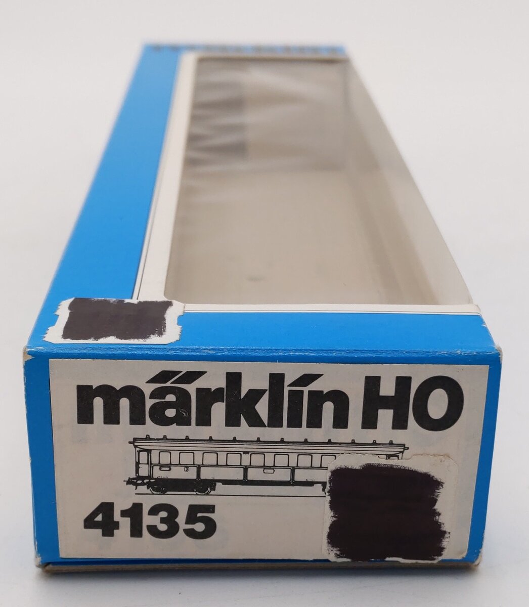 Marklin 4135 HO Scale Nichtroucher 3rd Class Passenger Car EX/Box