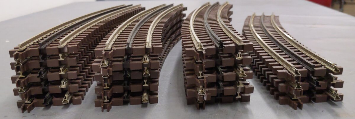Atlas 6062 O72 Full Curve Track Sections 3-Rail (18) EX