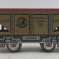 Marx Vintage O Gauge Northern Pacific Coal Hopper #1678 w/ Skeleton Frame VG