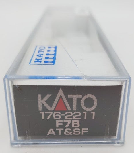 Kato 176-2211 N Santa Fe Warbonnet EMD F7 B-Unit Powered Diesel Locomotive w DCC EX/Box