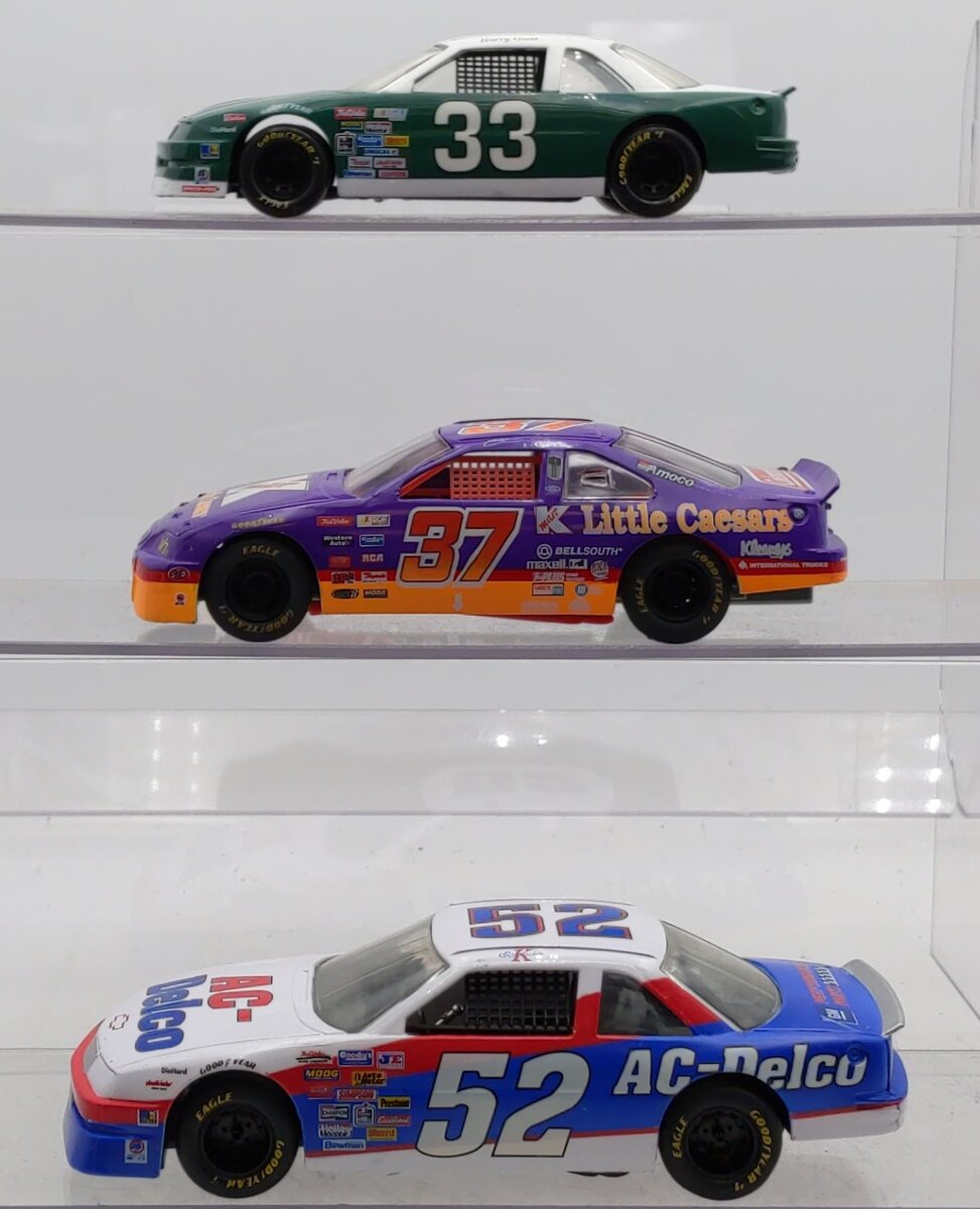 Racing Champions 1:24 Diecast NASCAR Race Cars: #33, #37, #52 [3] VG