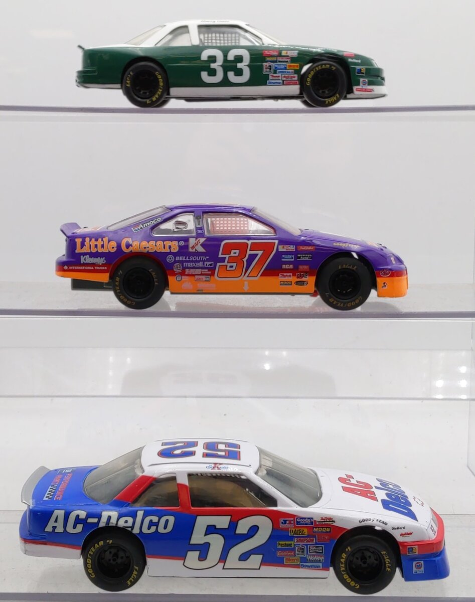 Racing Champions 1:24 Diecast NASCAR Race Cars: #33, #37, #52 [3] VG