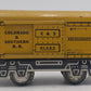 Marx 817 Vintage O Tinplate C&S Reefer Car #91453 w/ Skeleton Frame EX