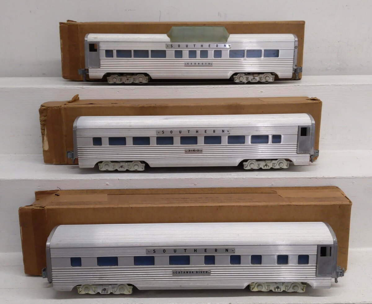 AMT Vintage O Gauge Southern Railway Passenger Cars: 5002, 5004, 5006 [3] EX/Box