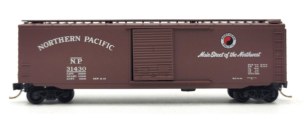 Micro-Trains 03100060 N Scale Northern Pacific 50' Single Door Boxcar #31430 LN/Box