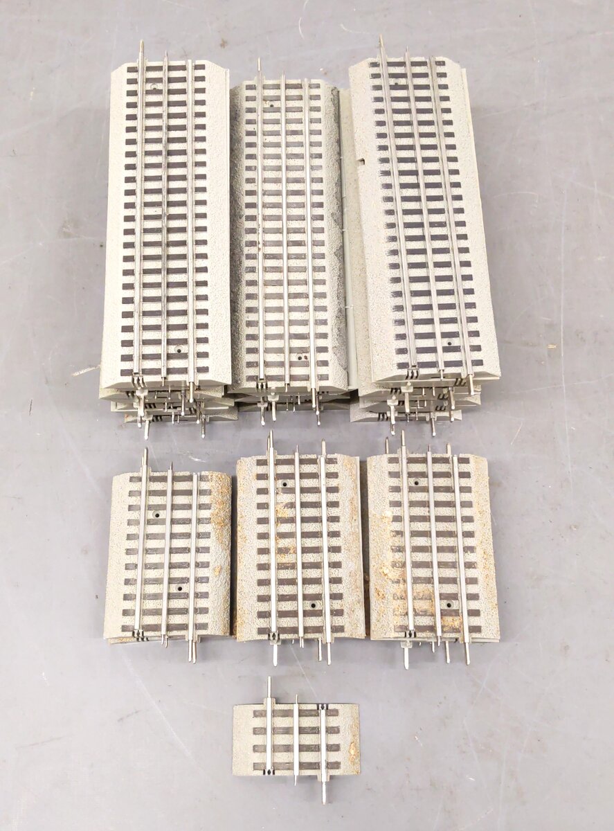 Lionel O Gauge Assorted Track Sections: 6-12014, 6-12025, 6-12024, 6-12026 [28] EX