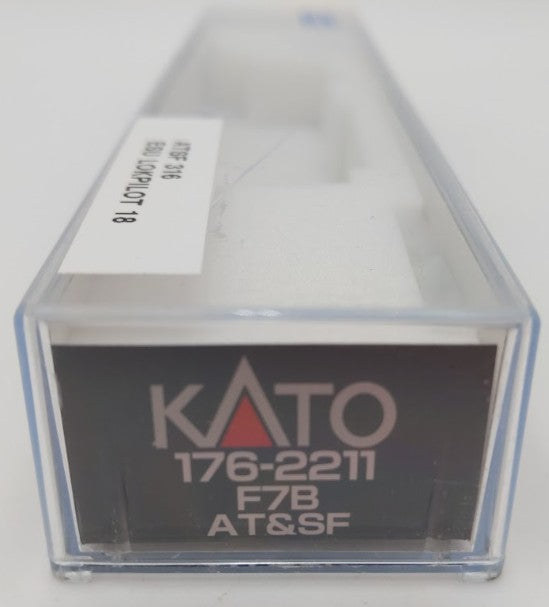 Kato 176-2211 N Santa Fe Warbonnet EMD F7 B-Unit Powered Diesel Locomotive w DCC LN/Box