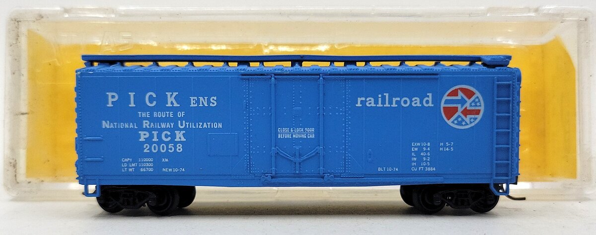 Atlas 3308 N Scale Pickens 40' Plug Door Boxcar LN/Box