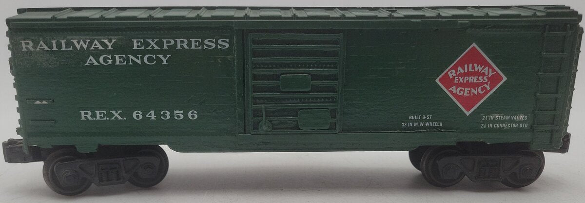 Lionel O Gauge Custom Painted Railway Express Agency Boxcar #64356
