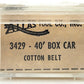 Atlas 3429 N Scale Cotton Belt 40' Boxcar #34038 LN/Box
