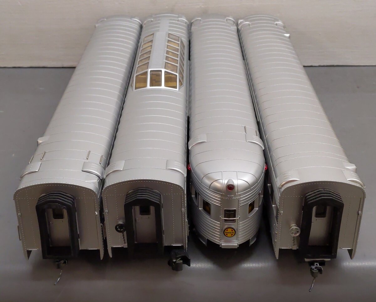 MTH 20-65040 O Santa Fe 70' O Gauge Passenger Cars (Set of 4) 2-rail EX/Box