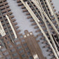Atlas 6072 O Gauge Nickel Silver O-72 Left Hand Remote Switch Turnout (2) VG