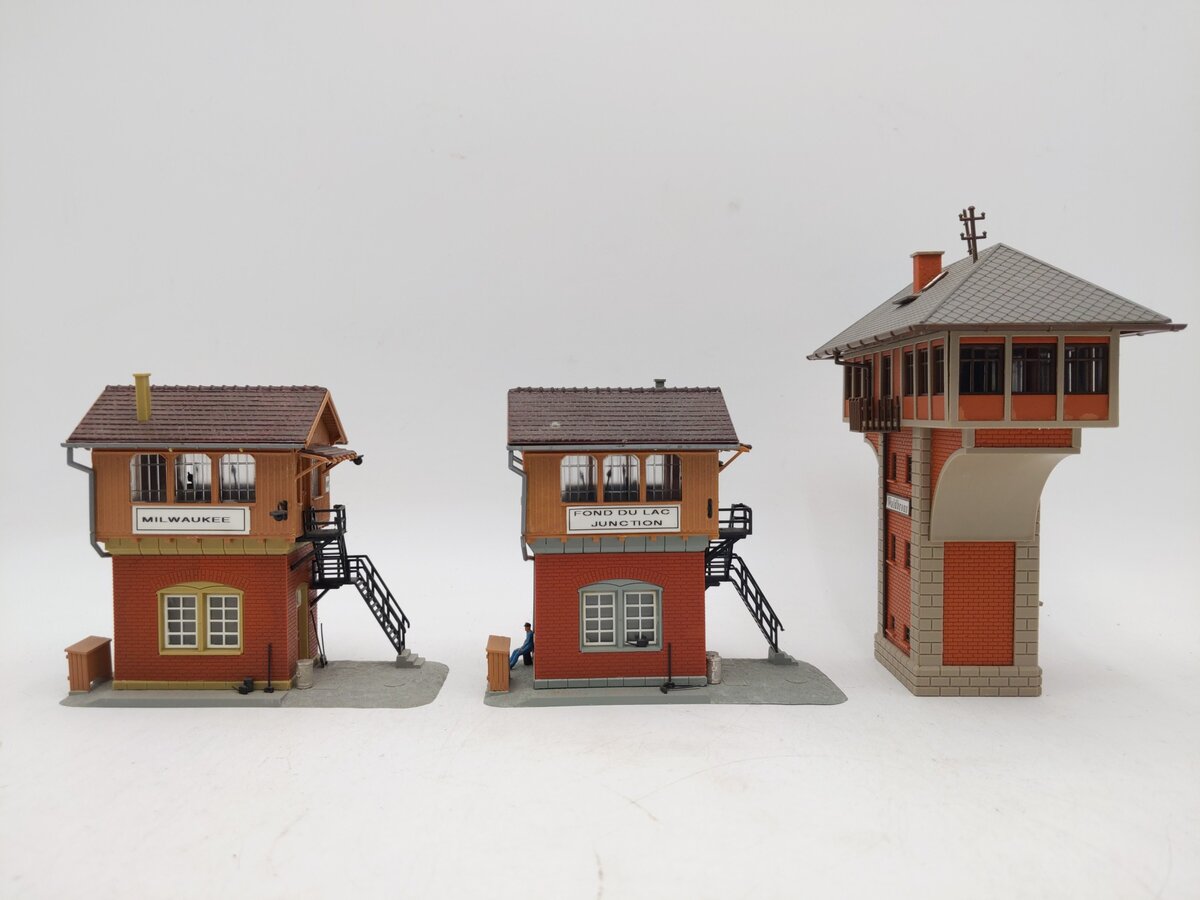 Kibri and Others HO Scale Assorted Buildings [3] EX