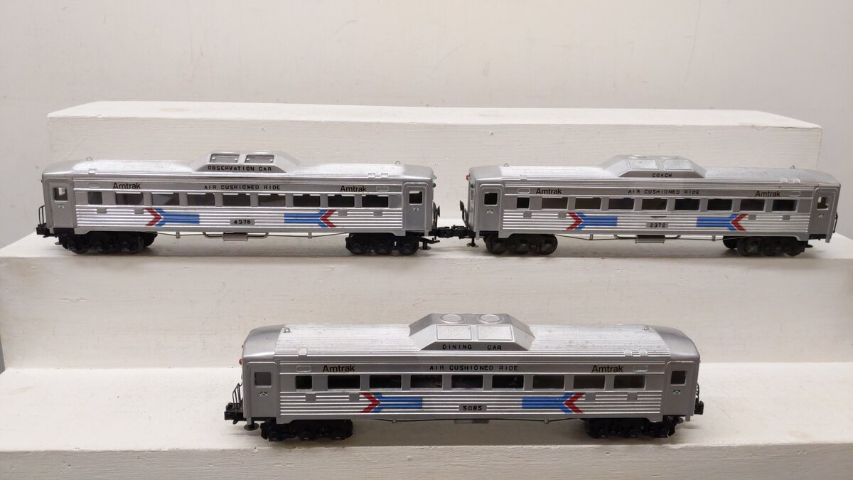 O Gauge CUSTOM Assorted Amtrak Passenger Cars: 7976, 5085, 2372 [3]