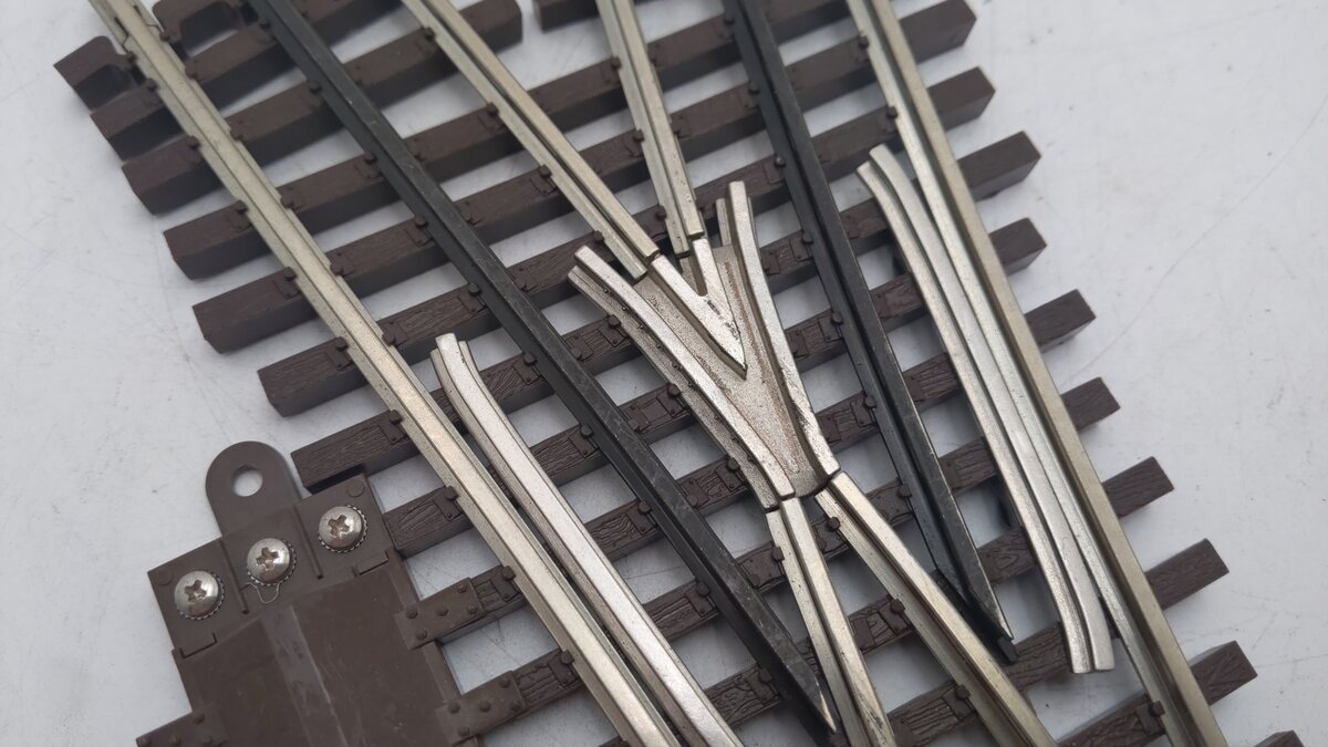 Atlas 6074 O Gauge Nickel Silver O-72 Wye Remote Switch Turnout EX