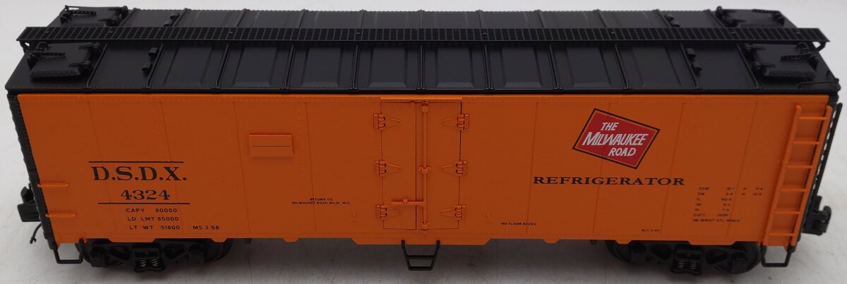 MTH 20-90242G Milwaukee Road 40' Steel Sided Reefer #4324 EX/Box