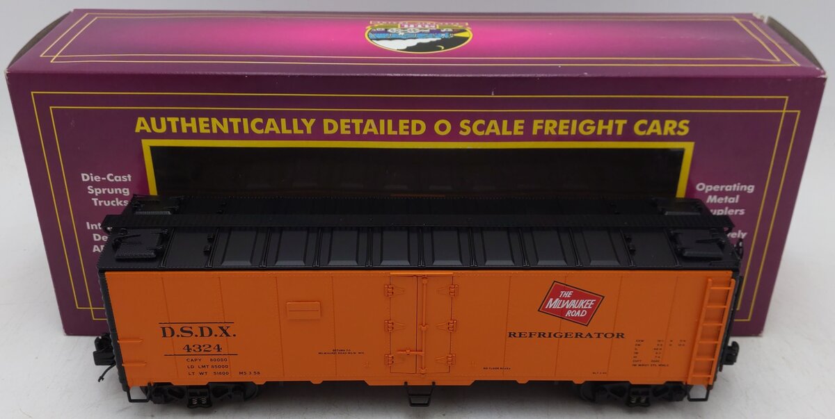 MTH 20-90242G Milwaukee Road 40' Steel Sided Reefer #4324 EX/Box