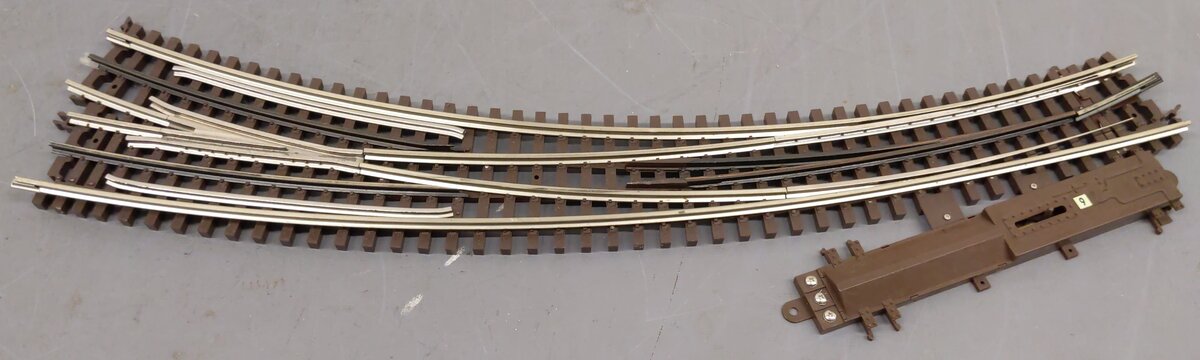 Atlas 6078 O/O72/O54 Gauge Nickel Silver Right Hand Remote Switch Turnout EX
