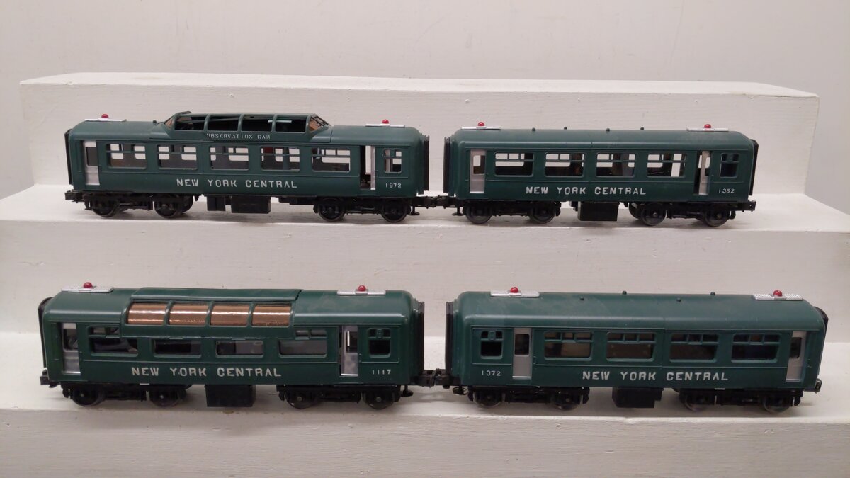 O Gauge CUSTOM New York Central Assorted Passenger Cars: 1352, 1372, 1117 [4]