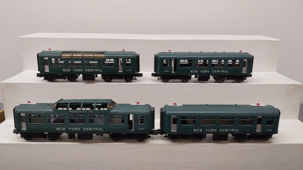 O Gauge CUSTOM New York Central Assorted Passenger Cars: 1352, 1372, 1117 [4]