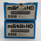 Marklin 5106 HO Metal Straight Track (20) EX/Box