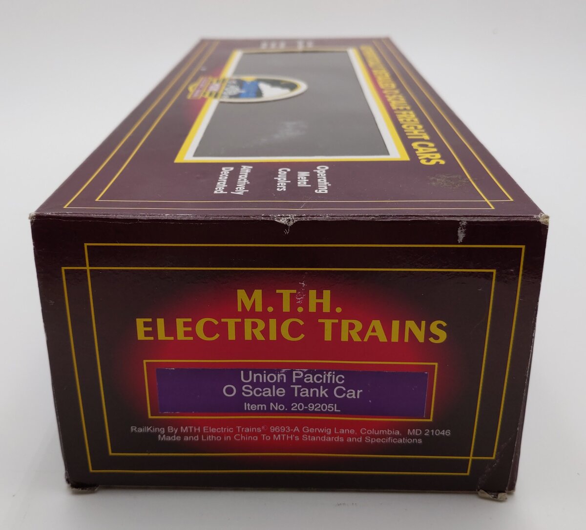MTH 20-9205 O Gauge Union Pacific Unibody Tank Car #67890 EX/Box