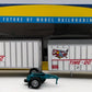 Athearn 91136 HO Scale Time-DC Reightliner & 2-28' Trailers VG/Box