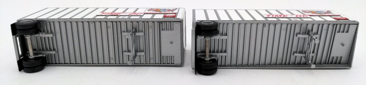 Athearn 91136 HO Scale Time-DC Reightliner & 2-28' Trailers VG/Box