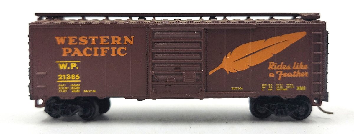 Atlas 3432 N Scale Western Pacific 40' Boxcar #21385 LN/Box