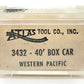 Atlas 3432 N Scale Western Pacific 40' Boxcar #21385 LN/Box
