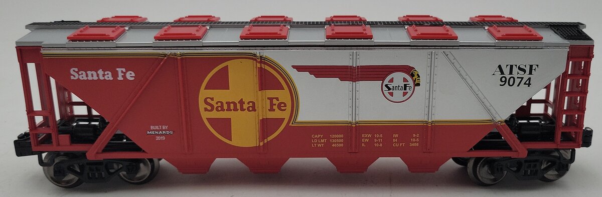 Menards 275-9188 O Gauge Santa Fe Coal Hopper #3583 LN