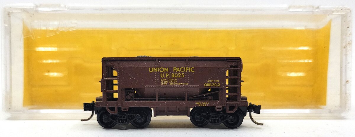 Atlas 3213 N Scale Union Pacific 70 Ton Ore Car #8025 LN/Box