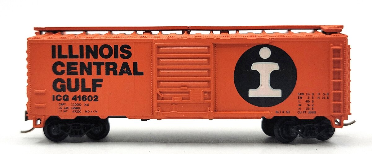 Atlas 3414 N Scale 40' Illinois Central Gulf Box Car #41602 LN/Box