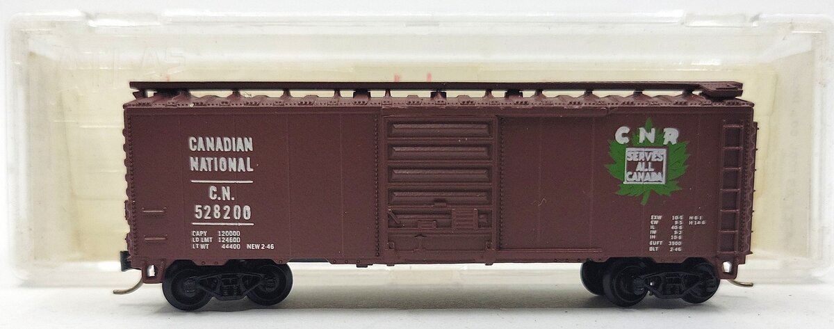 Atlas 3426 N Scale Canadian National 40' Boxcar LN/Box