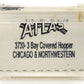 Atlas 3730 N Scale Chicago & Northwestern 3-Bay Covered Hopper #95456 LN/Box
