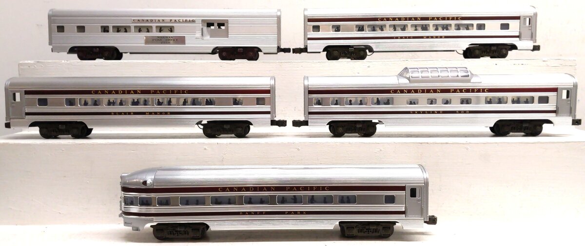 Williams 2610 Canadian Pacific Striped 5-Car Aluminum Passenger Set EX/Box