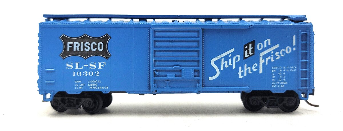 Atlas 3417 N St. Louis San Francisco Box Car #16302 EX/Box