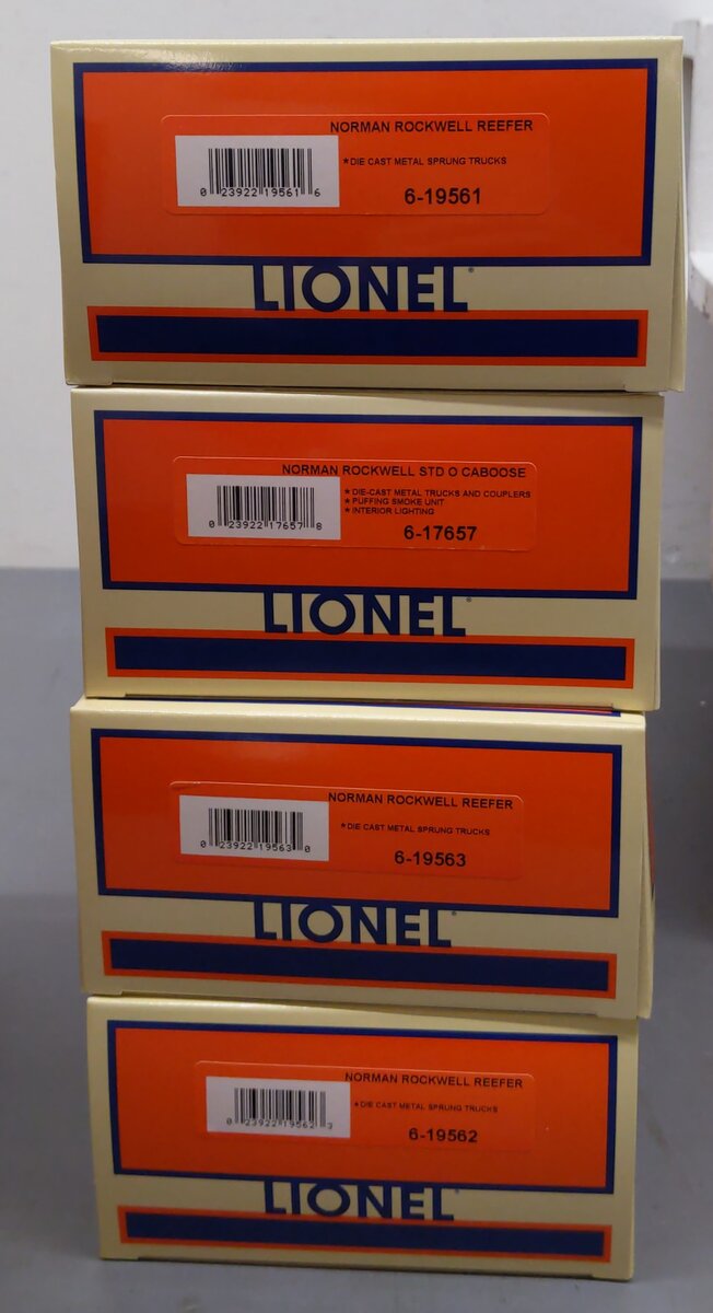 Lionel 6-31730 O Scale Norman Rockwell 4-Car Freight Set LN/Box