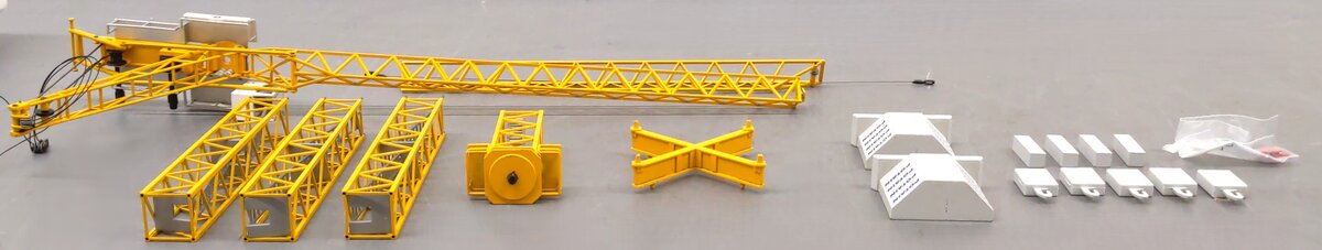 Conrad MR175 Vintage Potain 1:87 Diecast Jib Tower Crane EX